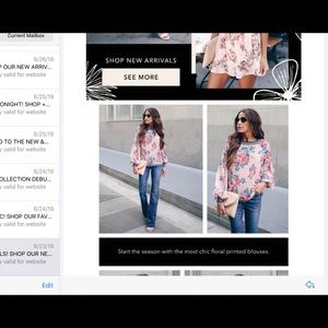 Vici Collection Demi-Sec floral blouse